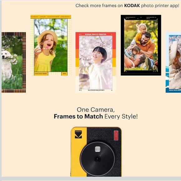 2 KODAK Mini Shot 3 Retro 4PASS 2-in-1 Instant Digital Camera and Photo Printer - Picture 6 of 11